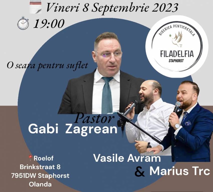 Gabi Zăgrean la Biserica Filadelfia Staphorst