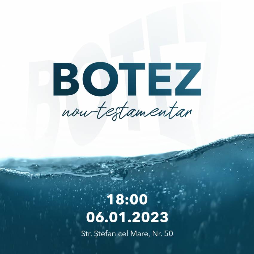 Botez la Biserica Filadelfia Timişoara