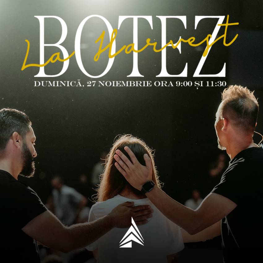Botez la Biserica Harvest Timişoara