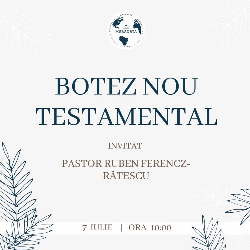 Botez la Biserica Maranata Vârfu Câmpului