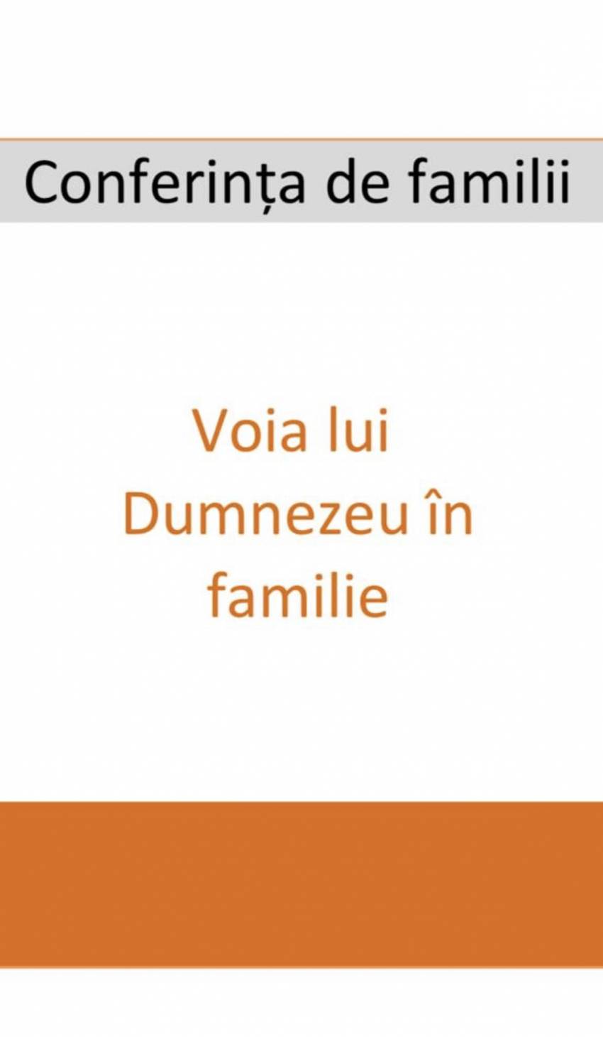 Conferință pentru familii la Biserica Metanoia Timisoara