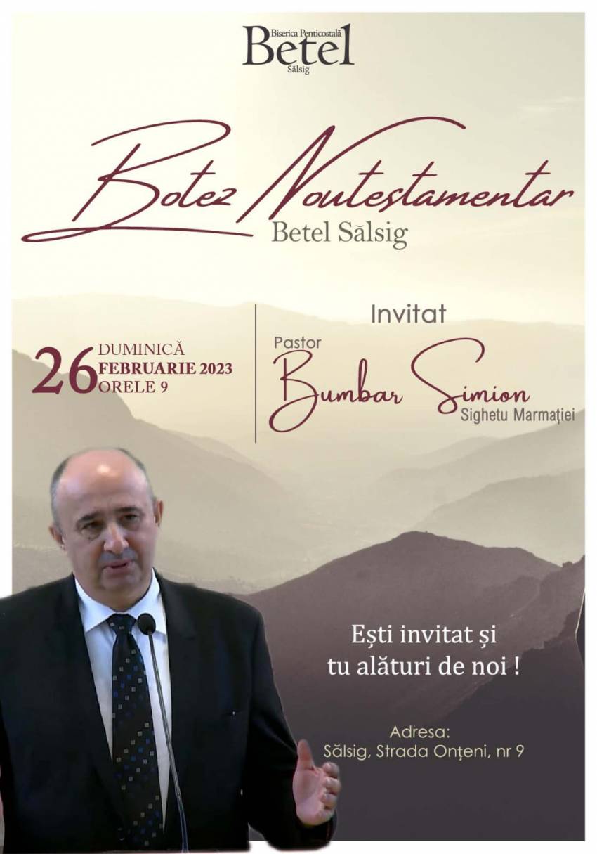 Botez la Biserica Betel Sălsig ◉ Invitat: Simion Bumbar