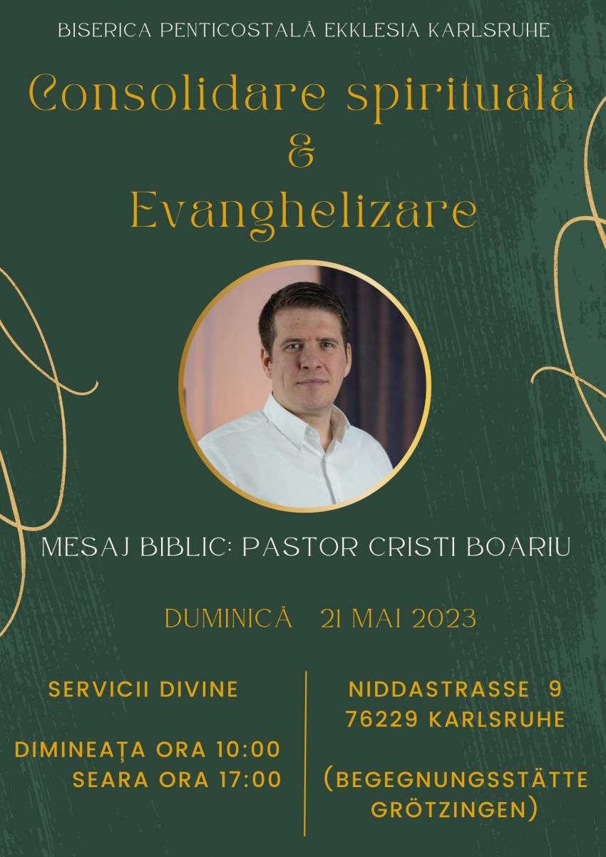 Cristi Boariu la Biserica Ekklesia Karlsruhe