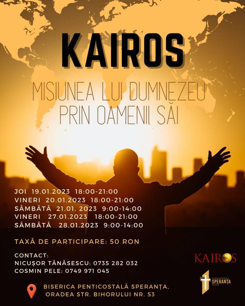 Cursul Kairos la Biserica Speranţa Oradea