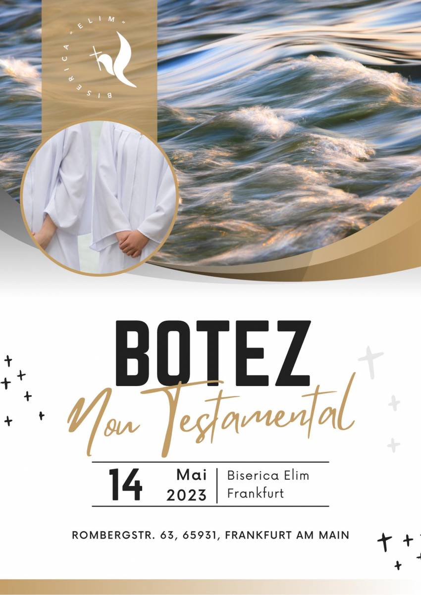 Botez la Biserica Elim Frankfurt