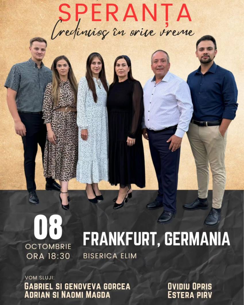 Grupul Speranţa la Biserica Elim Frankfurt