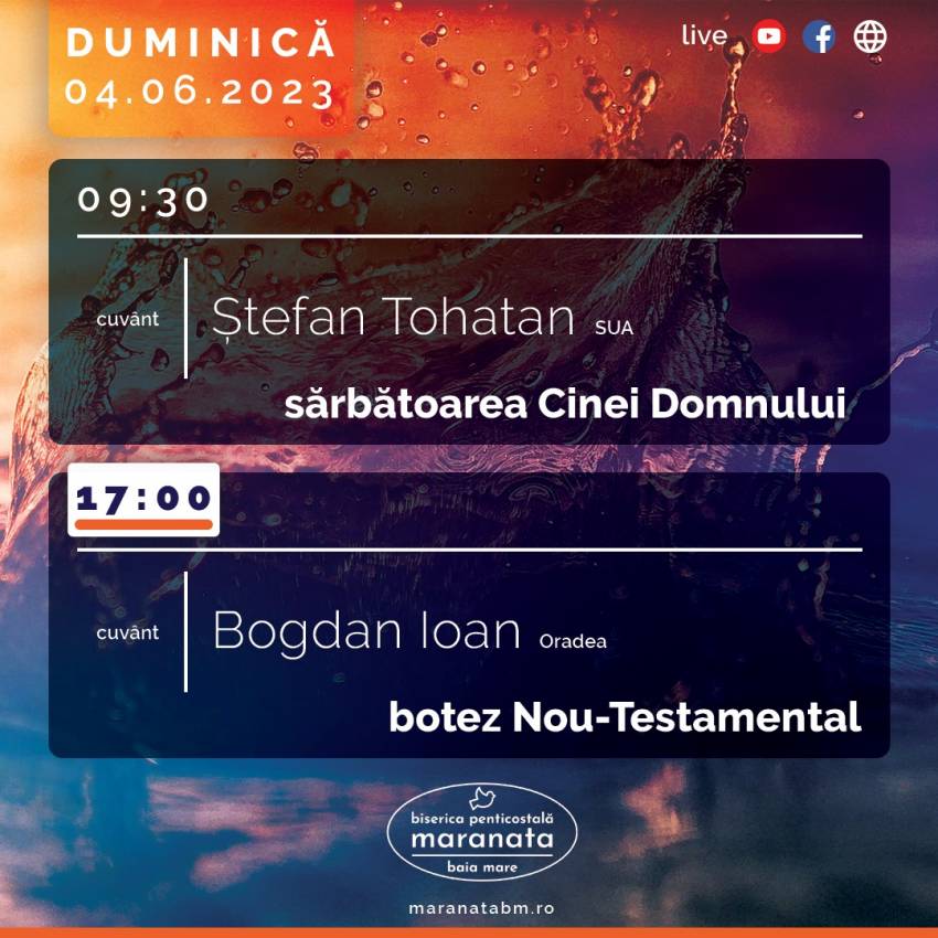 Botez la Biserica Maranata Baia Mare