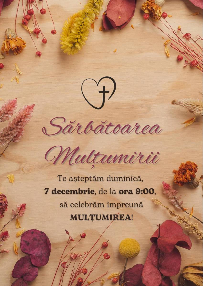 Sărbătoarea Mulțumirii la Biserica Salem Marghita