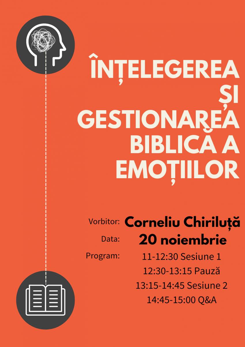 Conferință cu Corneliu Chiriluță la Biserica Renașterea Craiova