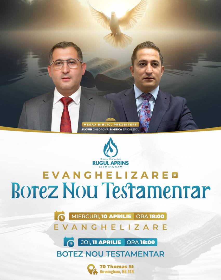 Botez la Biserica Rugul Aprins Birmingham