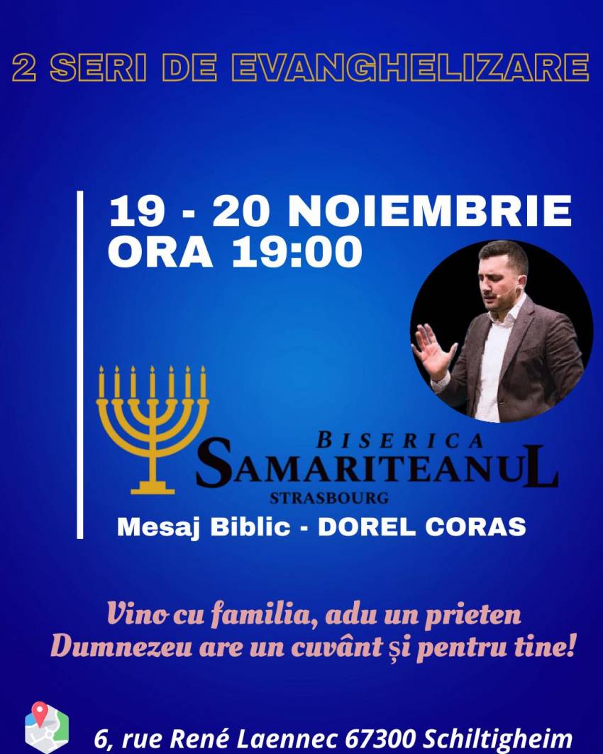 Dorel Coraș la Biserica Samariteanul Strasbourg