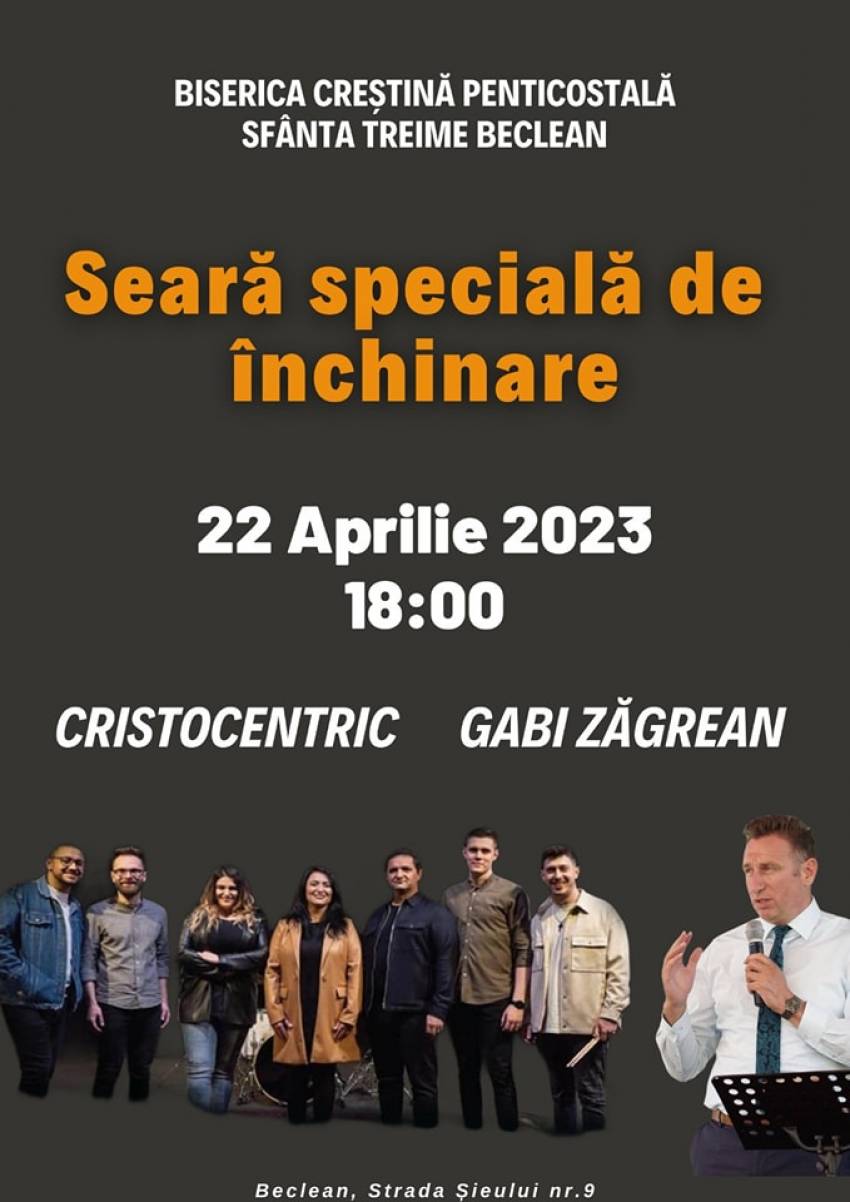 Gabi Zăgrean și Cristocentric la Biserica Sfânta Treime Beclean