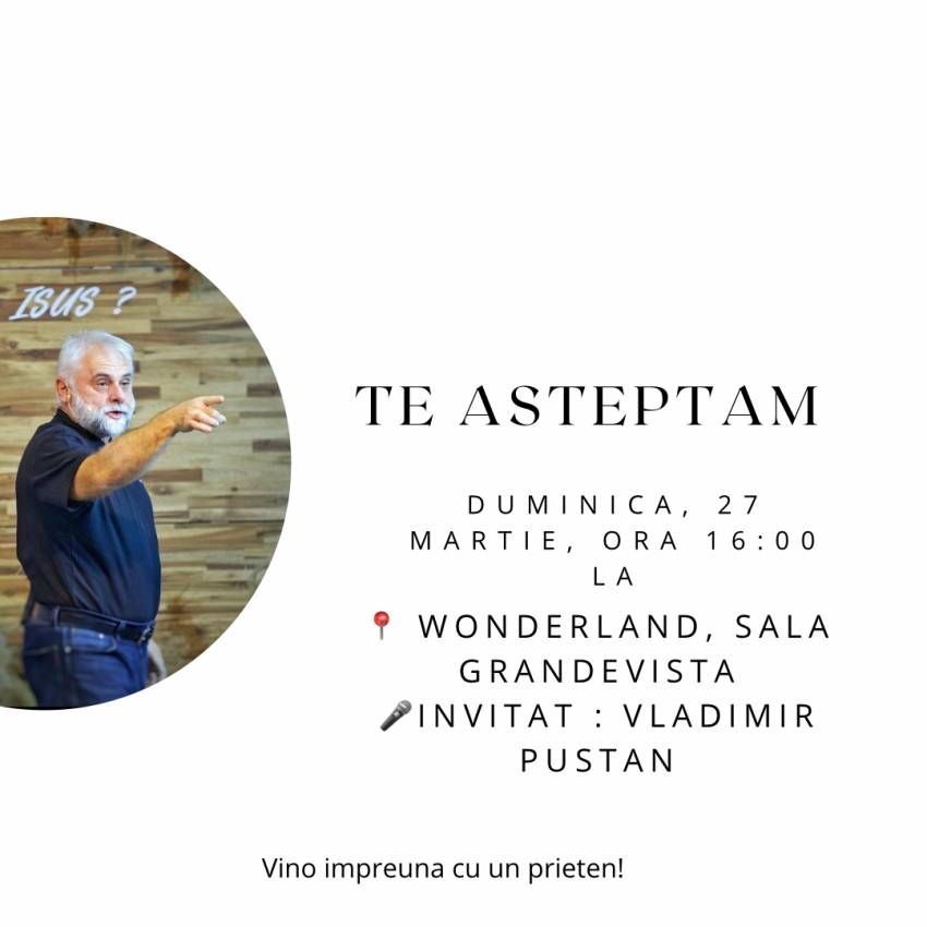 Vladimir Pustan la Biserica Sfânta Treime Cluj-Napoca