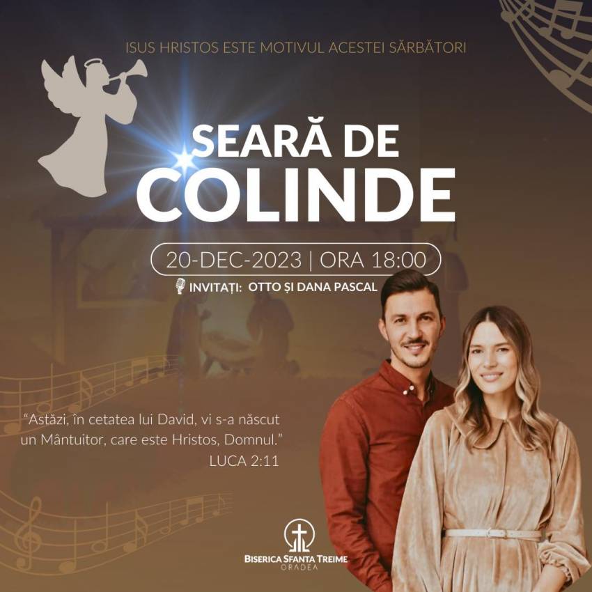 Seară de colinde la Biserica Sfânta Treime Oradea