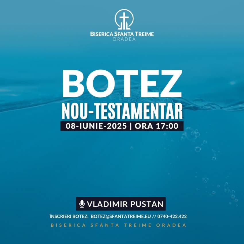 Botez la Biserica Sfânta Treime Oradea