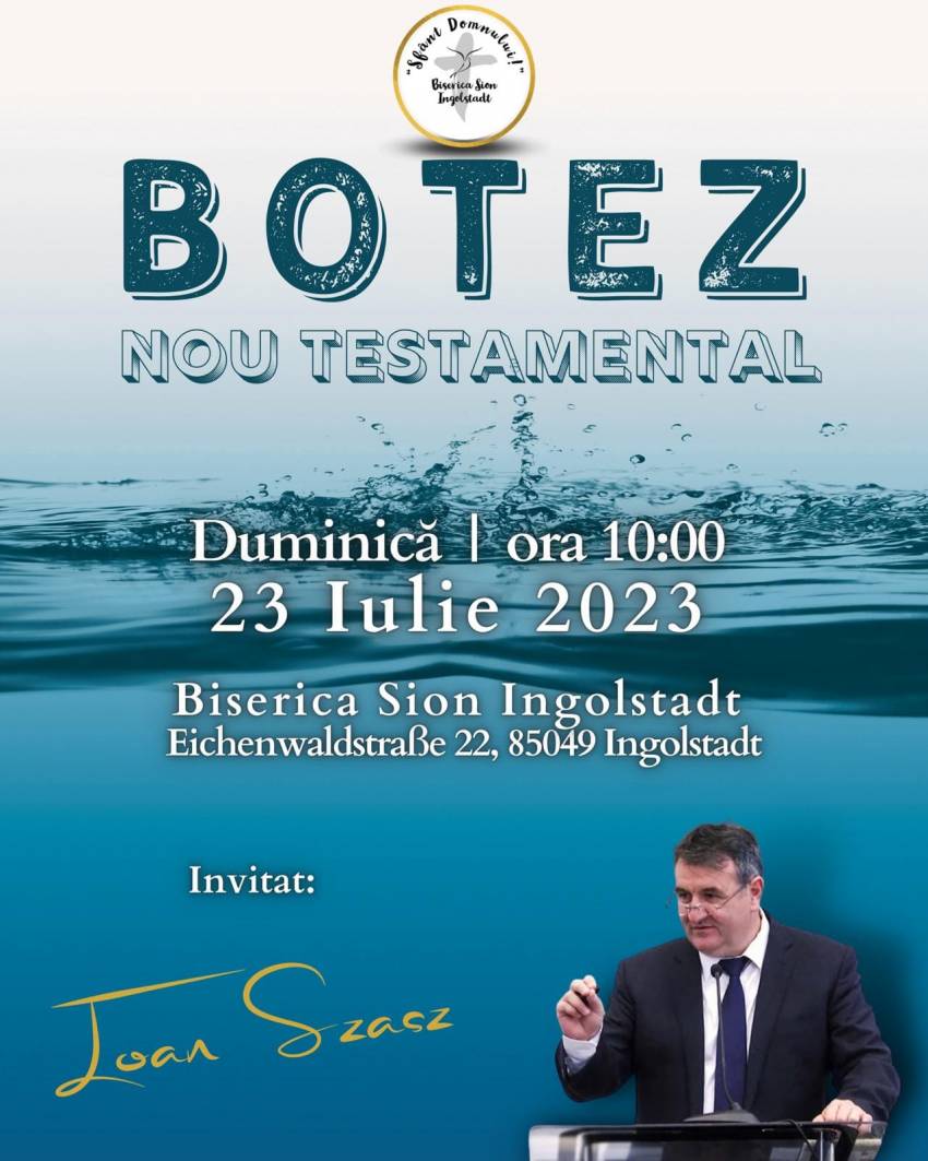 Botez la Biserica Sion Ingolstadt