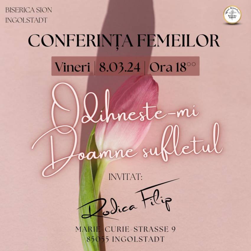 Conferință pentru familii la Biserica Sion Ingolstadt