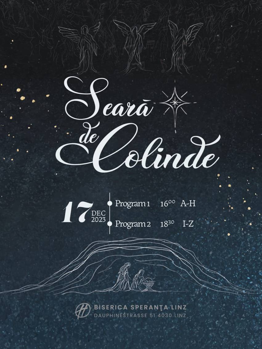Seară de colinde la Biserica Speranţa Linz