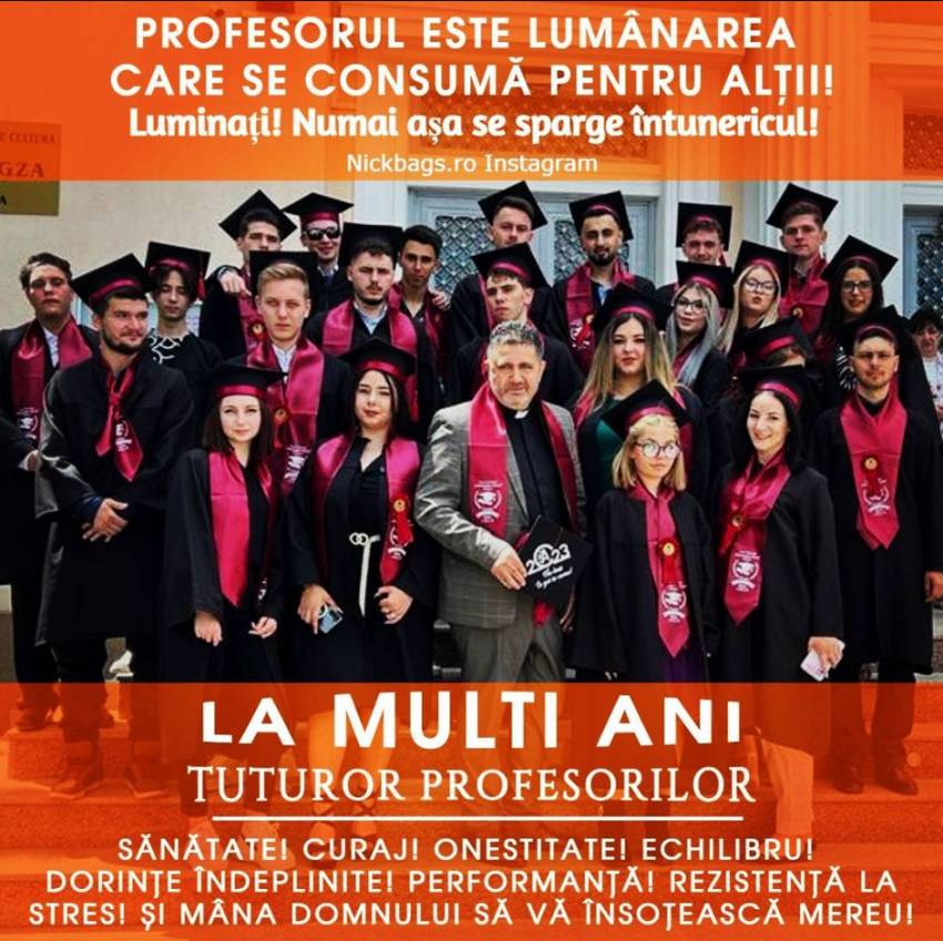 Nicolae Geantă ◉ De ziua profesorilor: Rămâneți depozitari de comori!