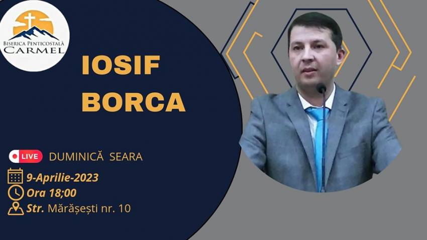 Iosif Borca la Biserica Carmel Oradea