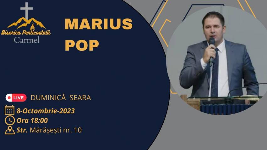 Marius Pop la Biserica Carmel Oradea