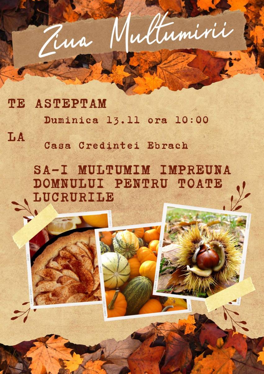 Ziua Mulțumirii la Biserica Casa Credinţei Ebrach