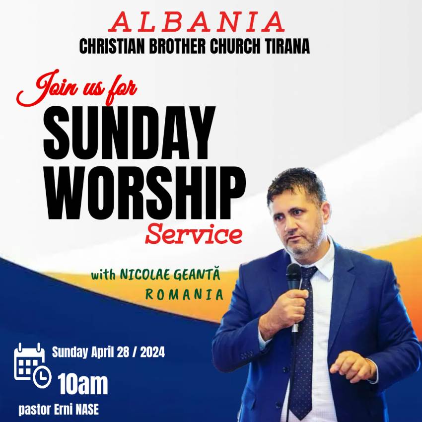 Nicolae Geantă la Christian Brother Church Tirana, Albania