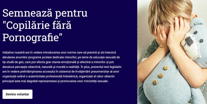 George Mioc ◉ O inițiativă pe care o sprijin din tot sufletul: Fără pornografie în școli! 