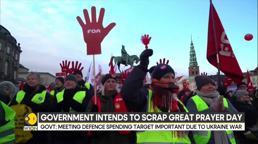 Danemarca vrea să anuleze sărbătoarea națională Marea Zi a Rugăciunii. Zeci de mii de oameni au protestat la Copenhaga