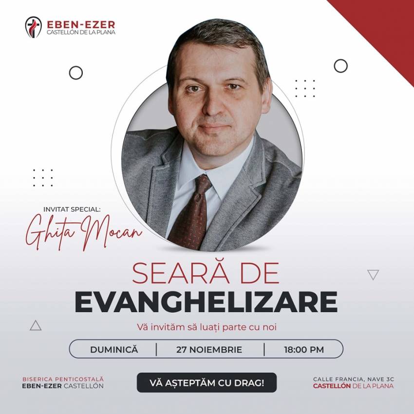 Ghiță Mocan la Biserica Eben-Ezer Castellon