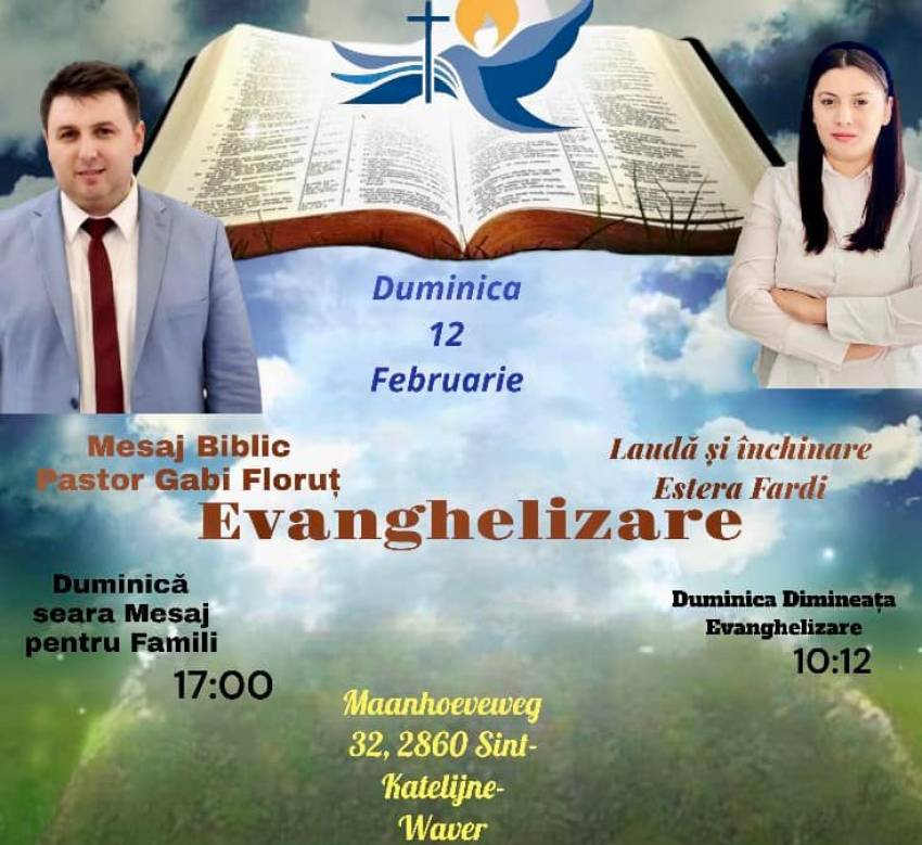 Gabi Floruț la Biserica Eben Ezer Belgia
