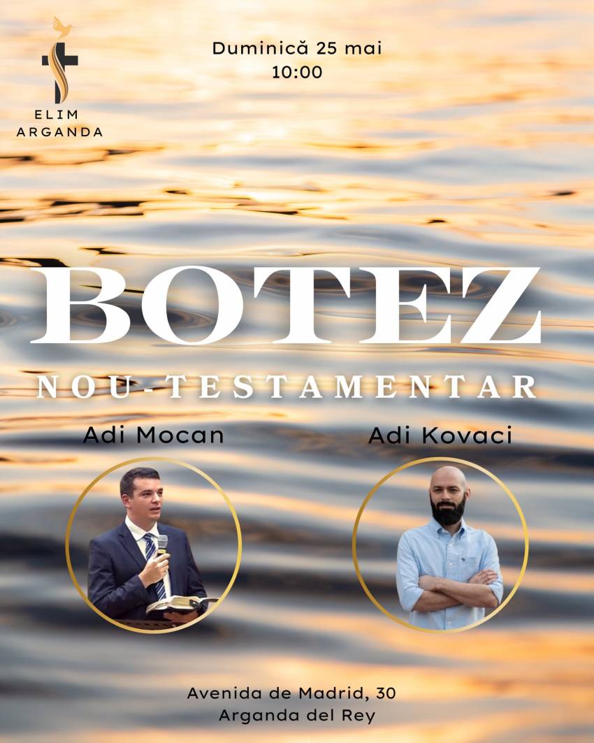 Botez la Biserica Elim Arganda del Rey