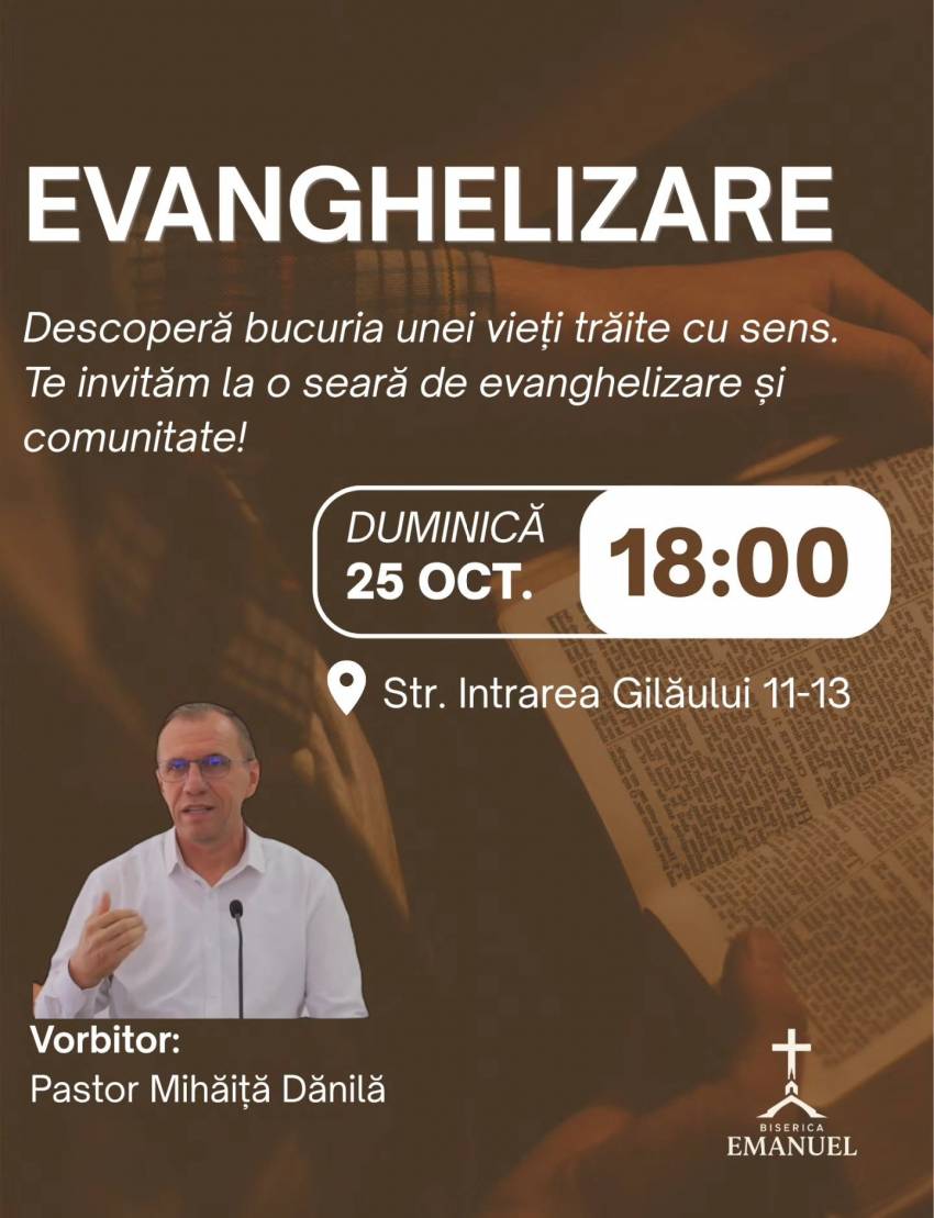 Mihăiță Dănilă la Biserica Baptistă Emanuel București