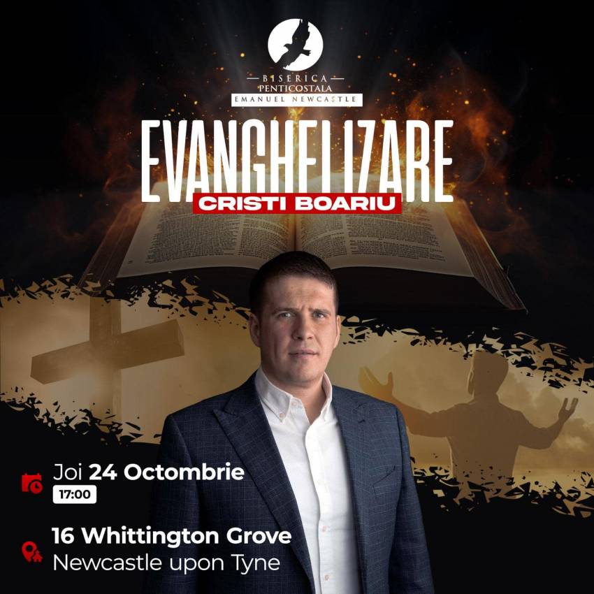 Cristi Boariu la Biserica Emanuel Newcastle