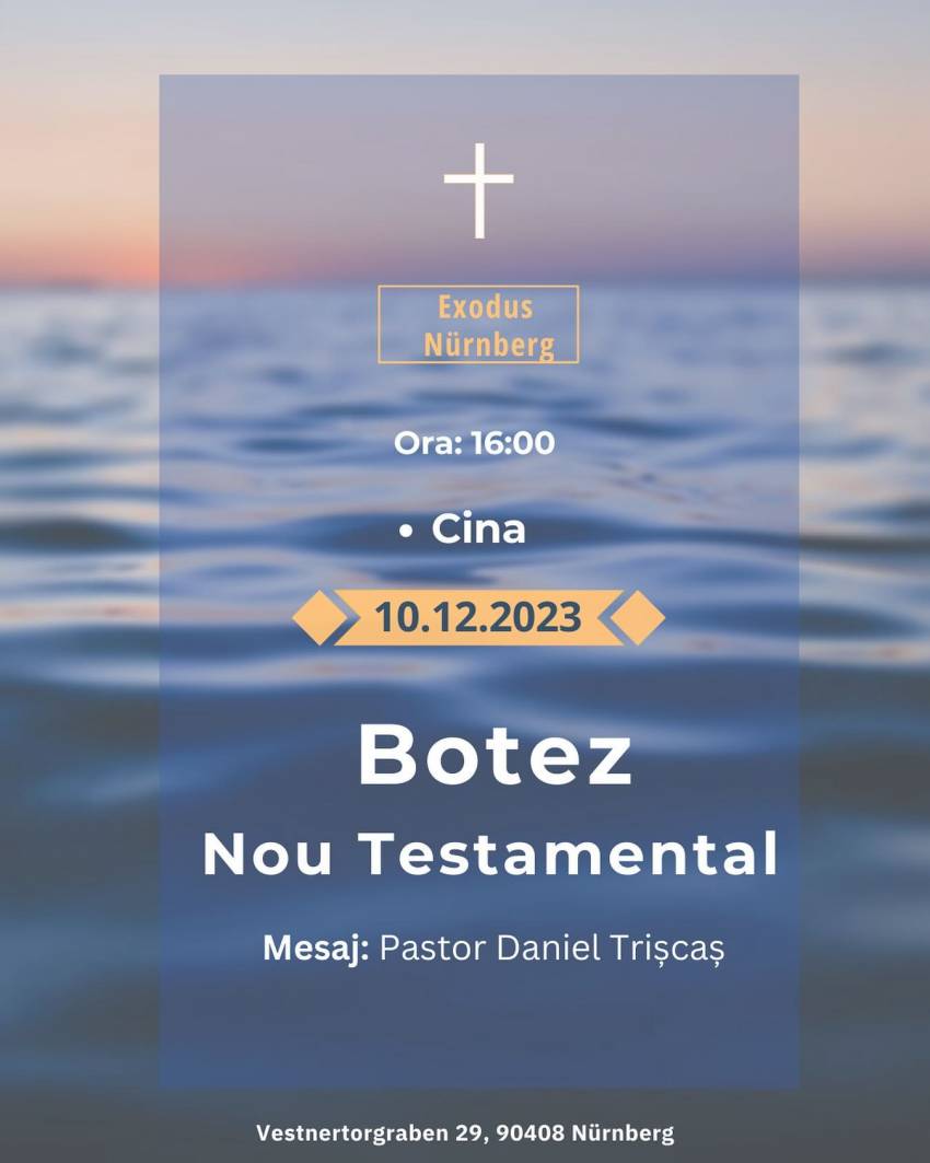 Botez la Biserica Exodus Nürnberg