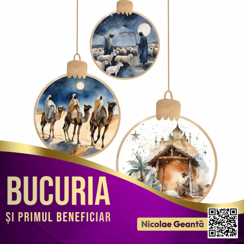 Nicolae Geantă ◉ Bucuria și primul beneficiar