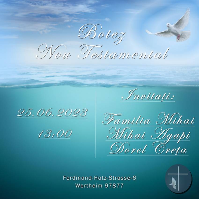 Botez la Biserica Filadelfia Wertheim