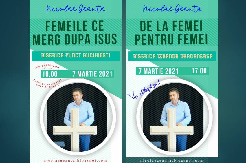 Sărbătoare de Ziua Femeii la Biserica Punct București și Biserica Izbânda Drăgăneasa 
