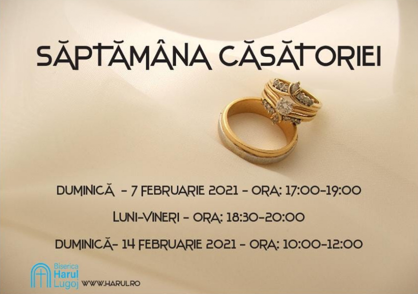 Săptămâna Căsătoriei la Biserica Harul Lugoj