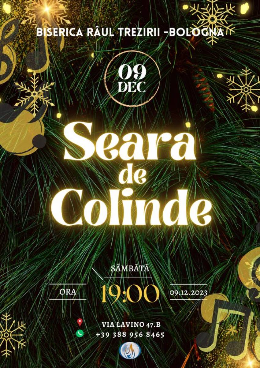 Seară de Colinde la Biserica Râul Trezirii Bologna