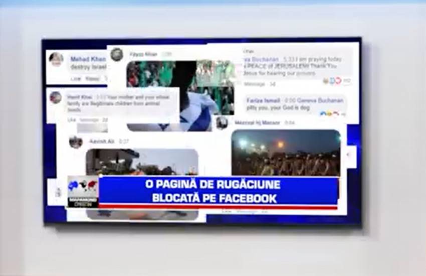 Inedit! O pagină de rugăciune pentru Israel și pentru pacea Ierusalimului, blocată pe Facebook!