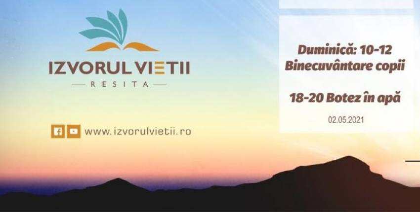 Botez la Biserica Izvorul Vieții Reșița
