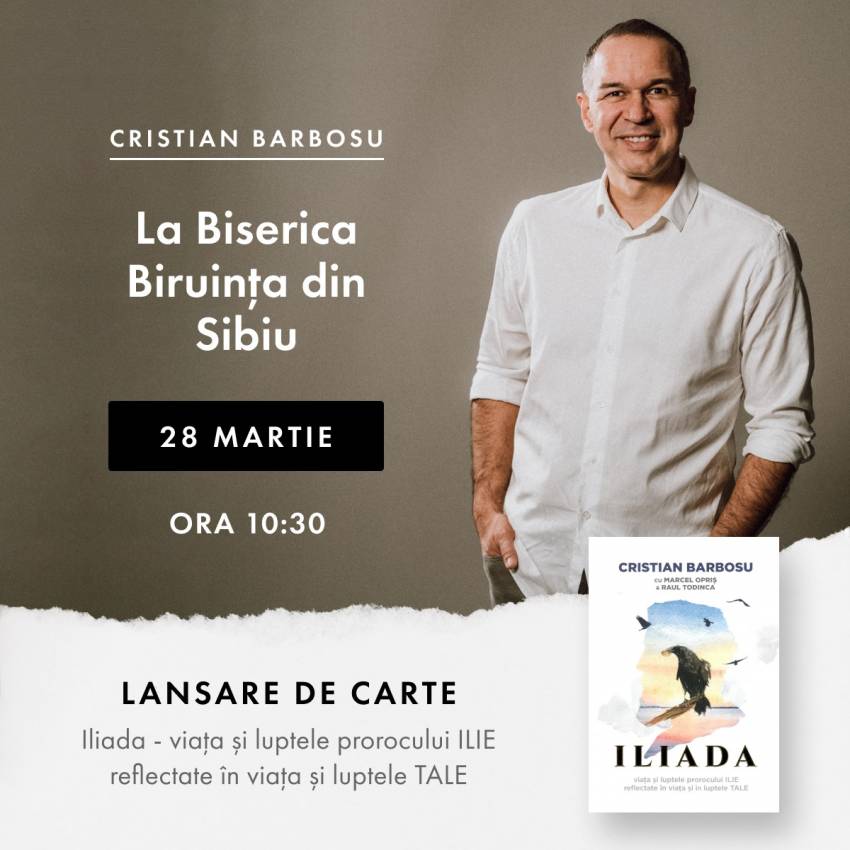 Cristian Barbosu & Lansare de carte la Biserica Biruința Sibiu 