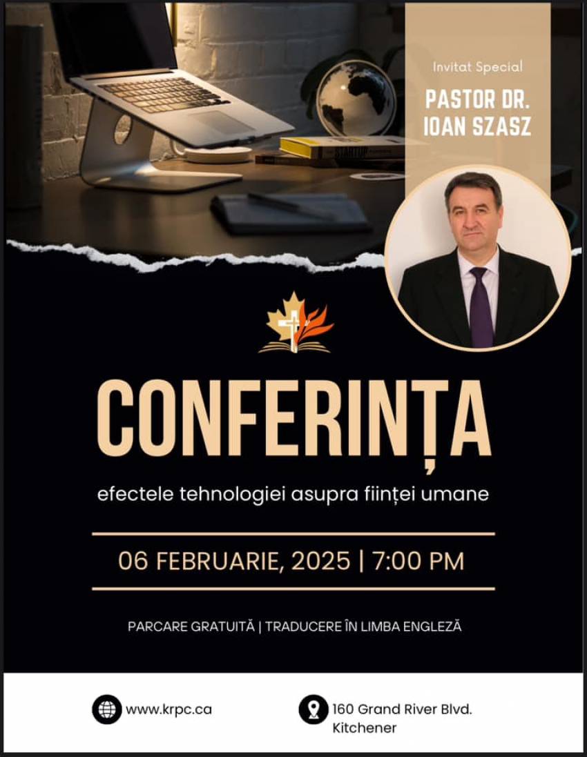 Conferință cu Ioan Szasz la Kitchener Romanian Pentecostal Church of God