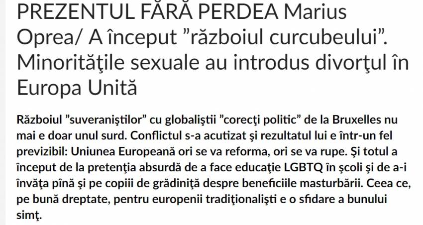 A început ”războiul curcubeului”: Mişcarea LGBT a rupt Europa în două...