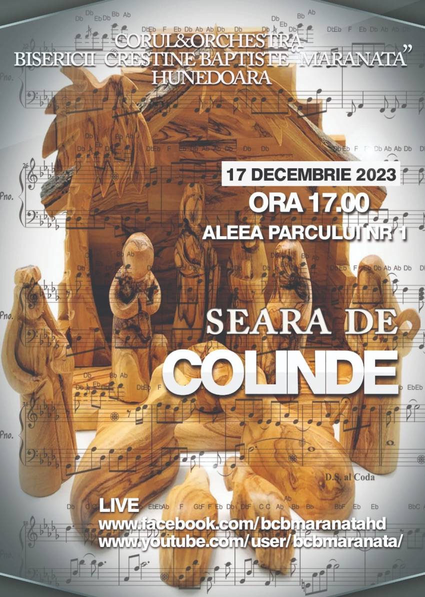 Seară de colinde la Biserica Maranata Hunedoara