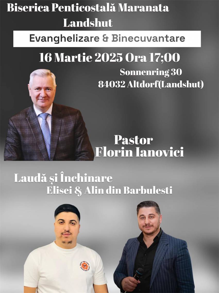 Florin Ianovici la Biserica Maranata Landshut