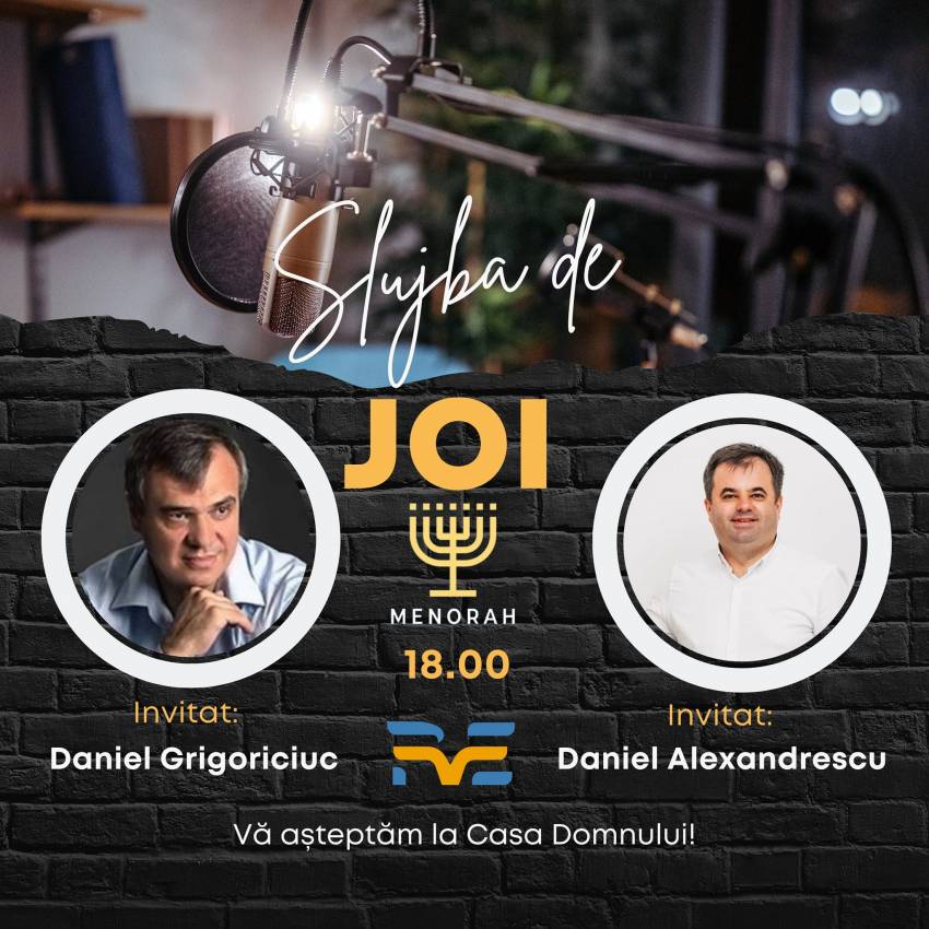 Daniel Grigoriciuc & Daniel Alexandrescu la Biserica Menorah Caransebeș