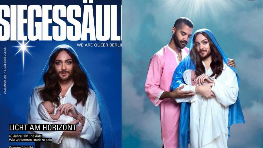 Ambasadorul Parlamentului European pentru drepturile LGBT s-a fotografiat în rolul Maicii Domnului cu barbă