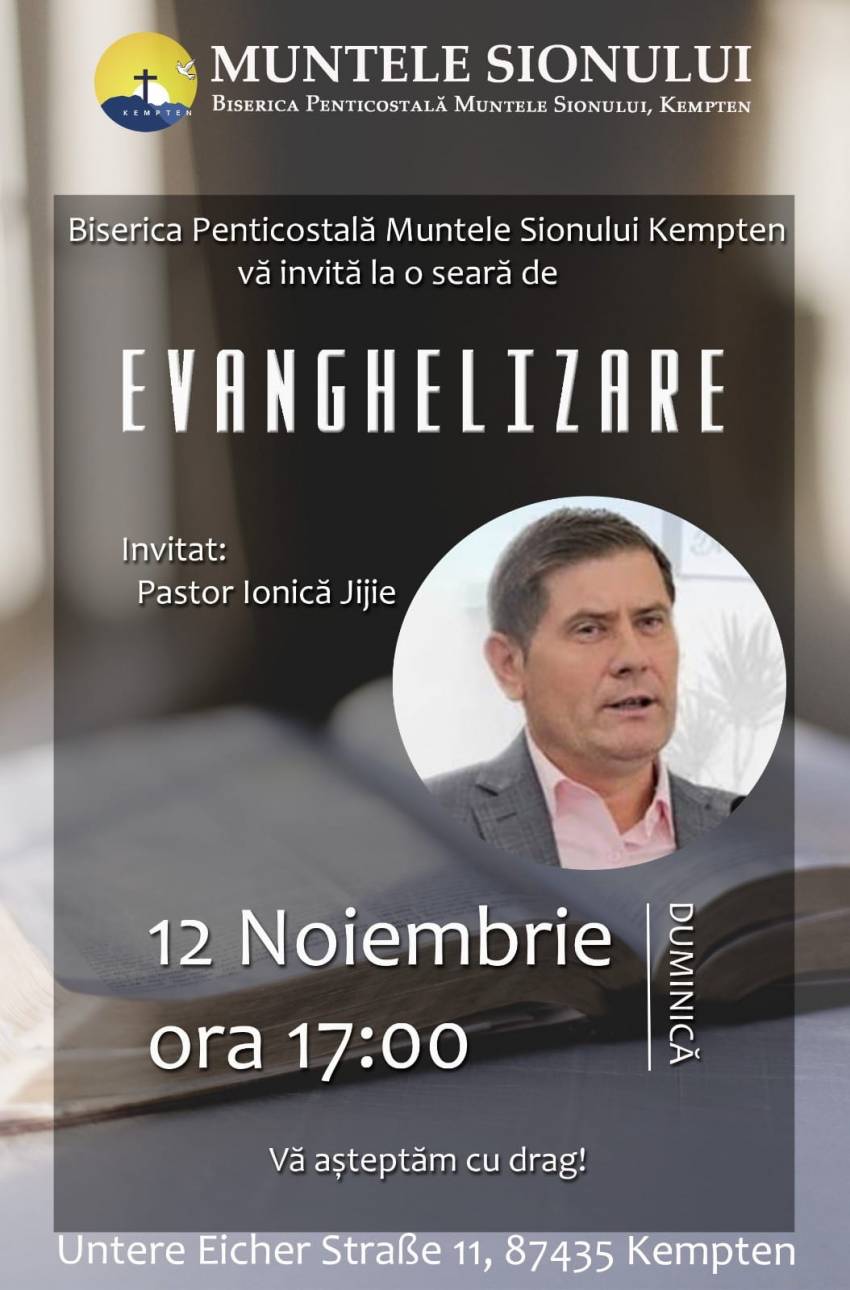 Ionică Jijie la Biserica Muntele Sionului Kempten